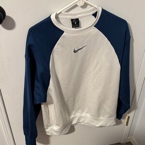 Nike women’s  Blue and White Sweater